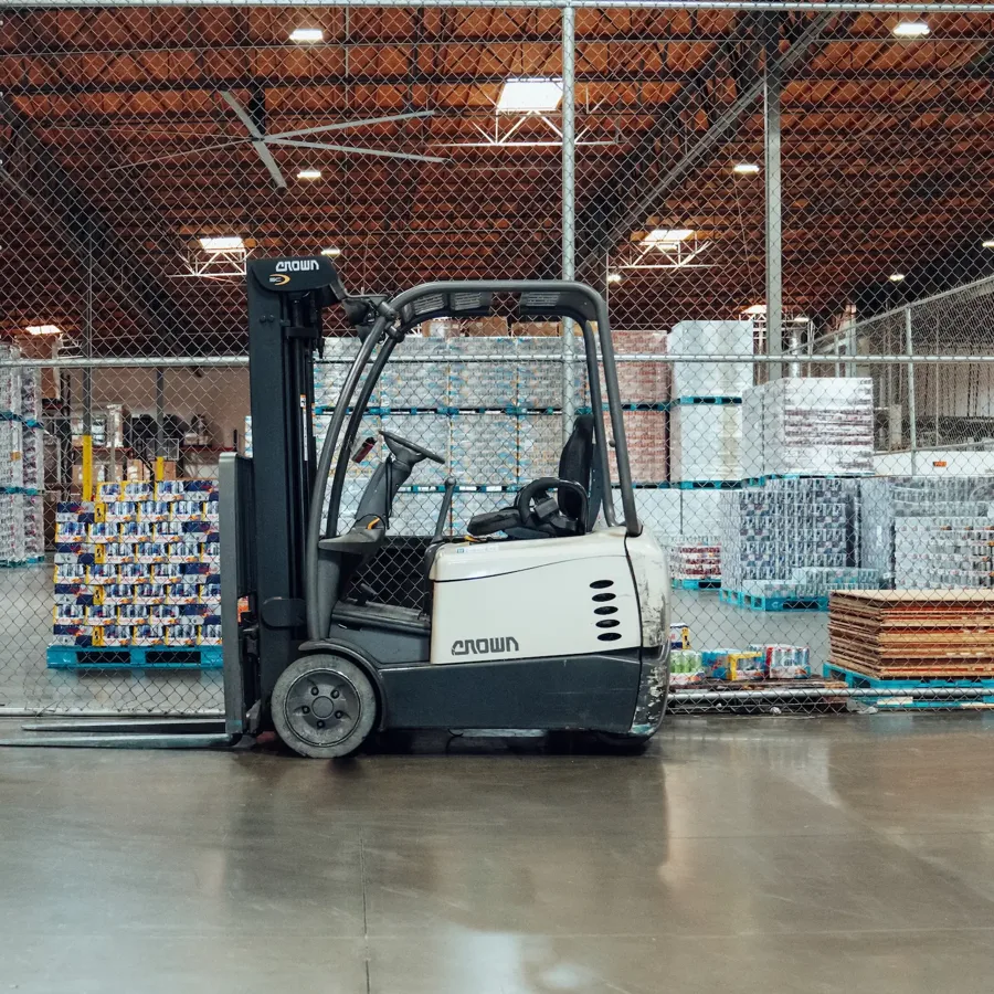 Dixie Beverage West warehouse with Red Bull product pallets